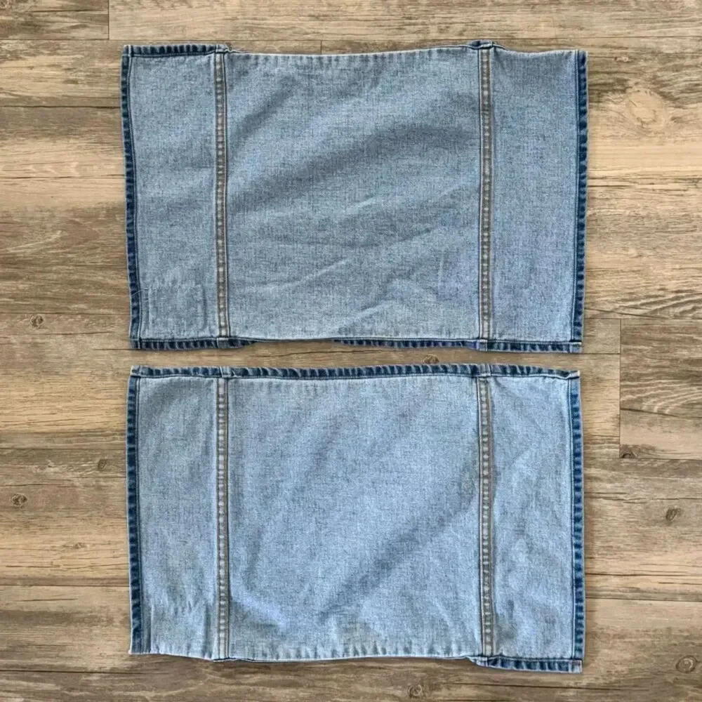 Vintage Polo Ralph Lauren Denim Placemats Set of 2 (13X20)